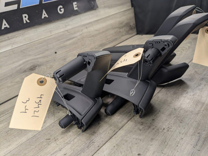 18-24 OEM AUDI Q5 SQ5 Front Rear Left Right Door Armrests Black Leather SET (4)