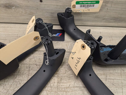 18-24 OEM AUDI Q5 SQ5 Front Rear Left Right Door Armrests Black Leather SET (4)