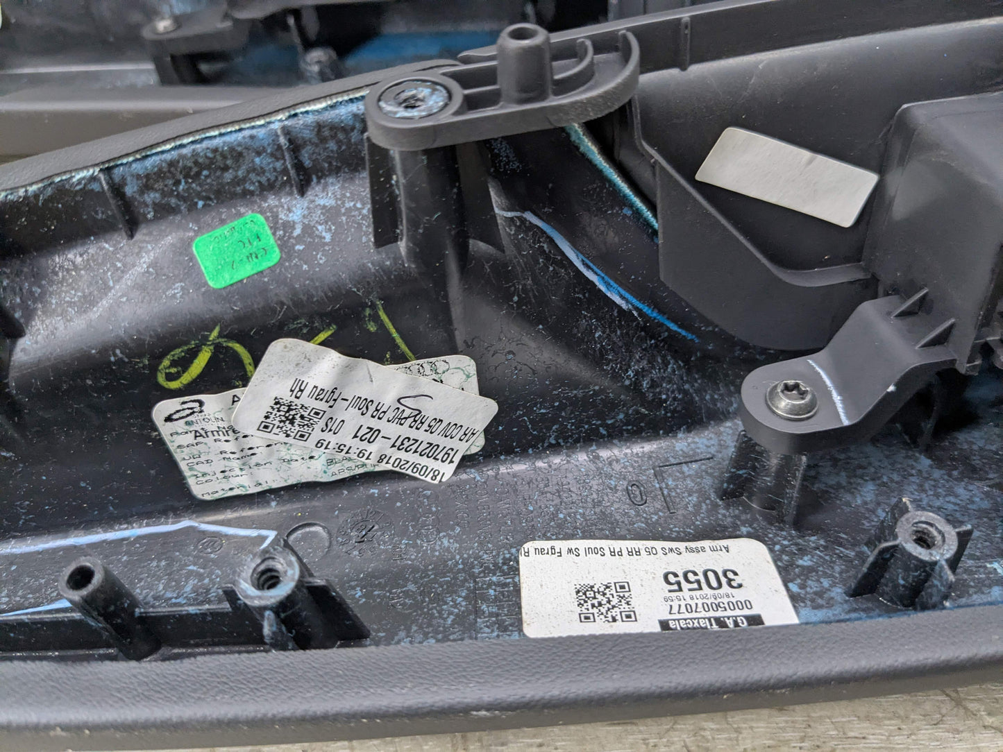 18-24 OEM AUDI Q5 SQ5 Front Rear Left Right Door Armrests Black Leather SET (4)