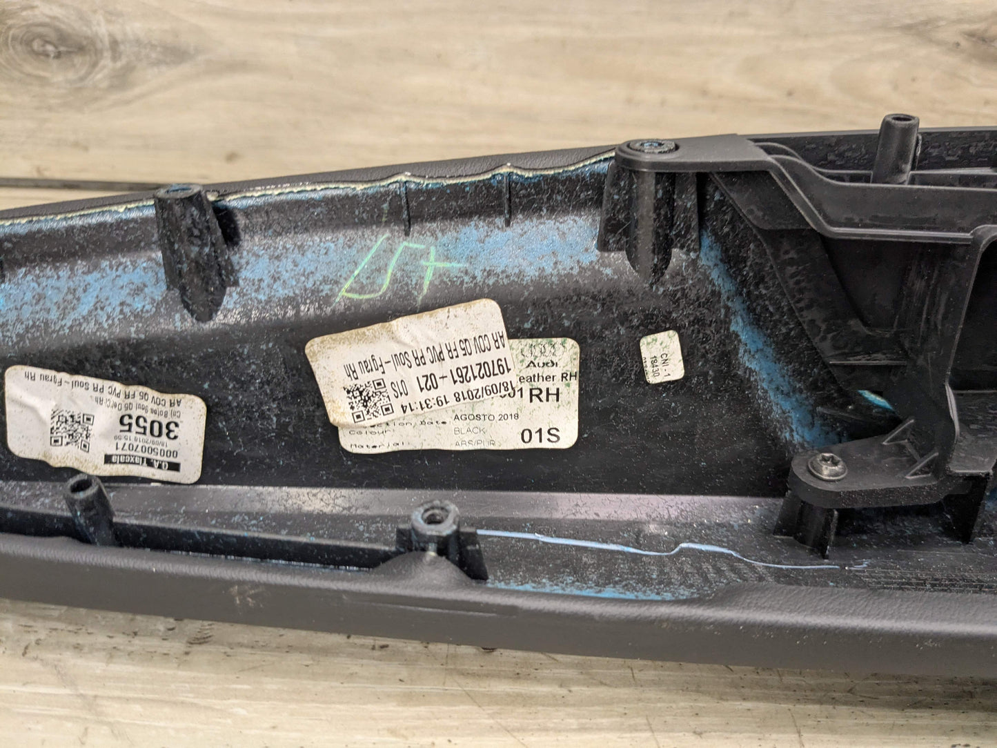 18-24 OEM AUDI Q5 SQ5 Front Rear Left Right Door Armrests Black Leather SET (4)