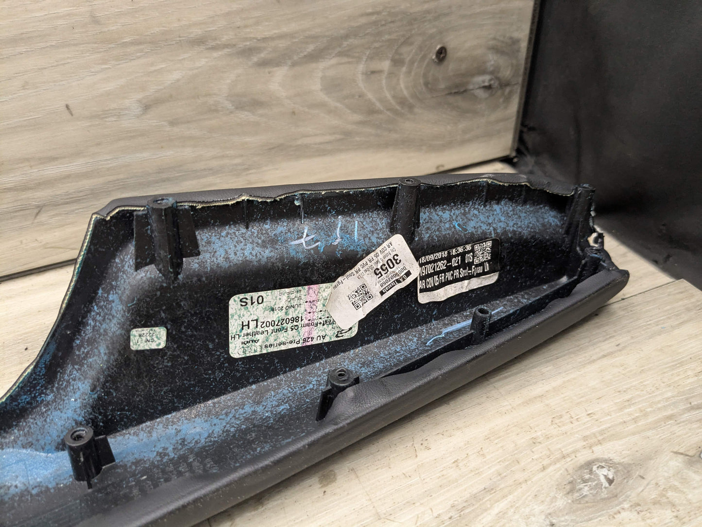 18-24 OEM AUDI Q5 SQ5 Front Rear Left Right Door Armrests Black Leather SET (4)