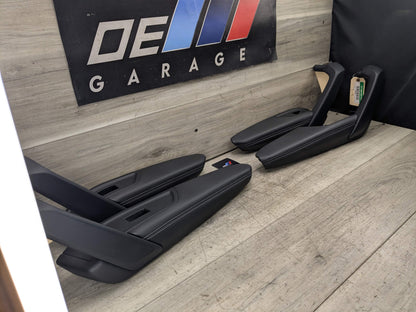 18-24 OEM AUDI Q5 SQ5 Front Rear Left Right Door Armrests Black Leather SET (4)