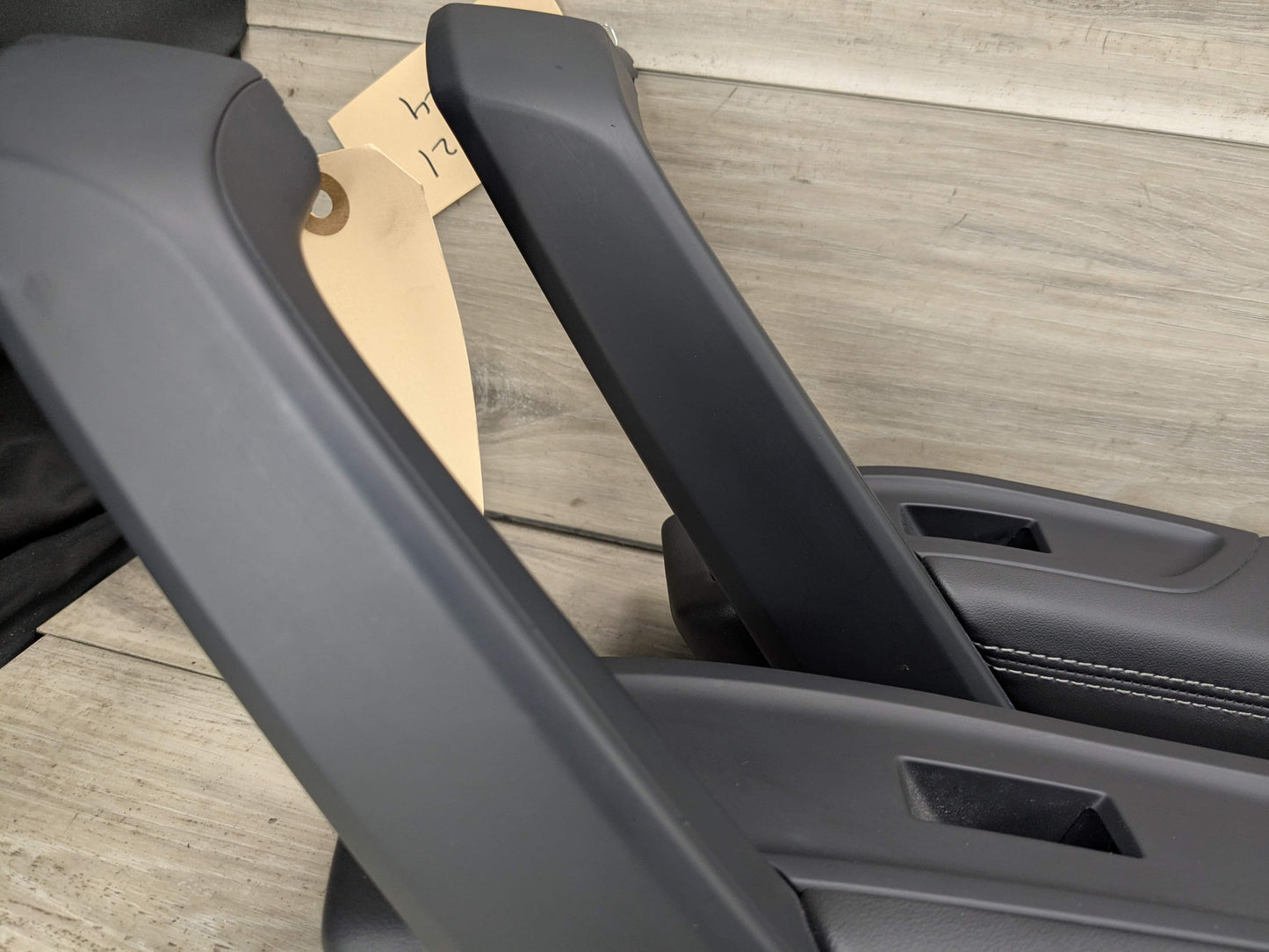 18-24 OEM AUDI Q5 SQ5 Front Rear Left Right Door Armrests Black Leather SET (4)