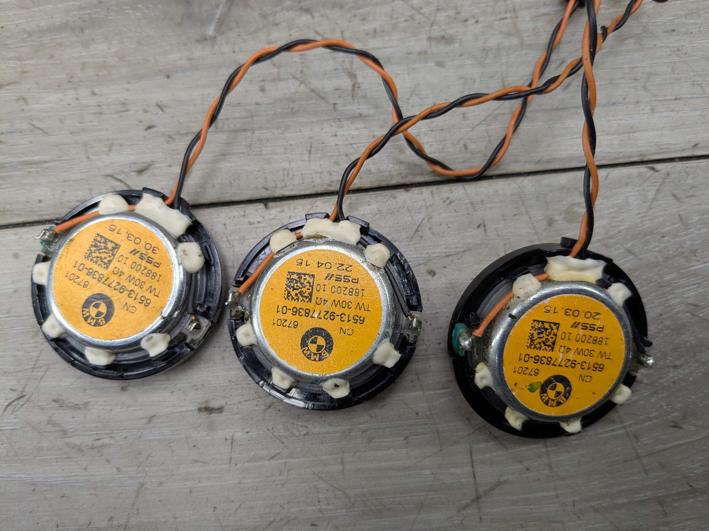 12-18 OEM BMW F15 F16 F25 F26 F85 F86 Stereo Audio Top Hifi System Speaker SET