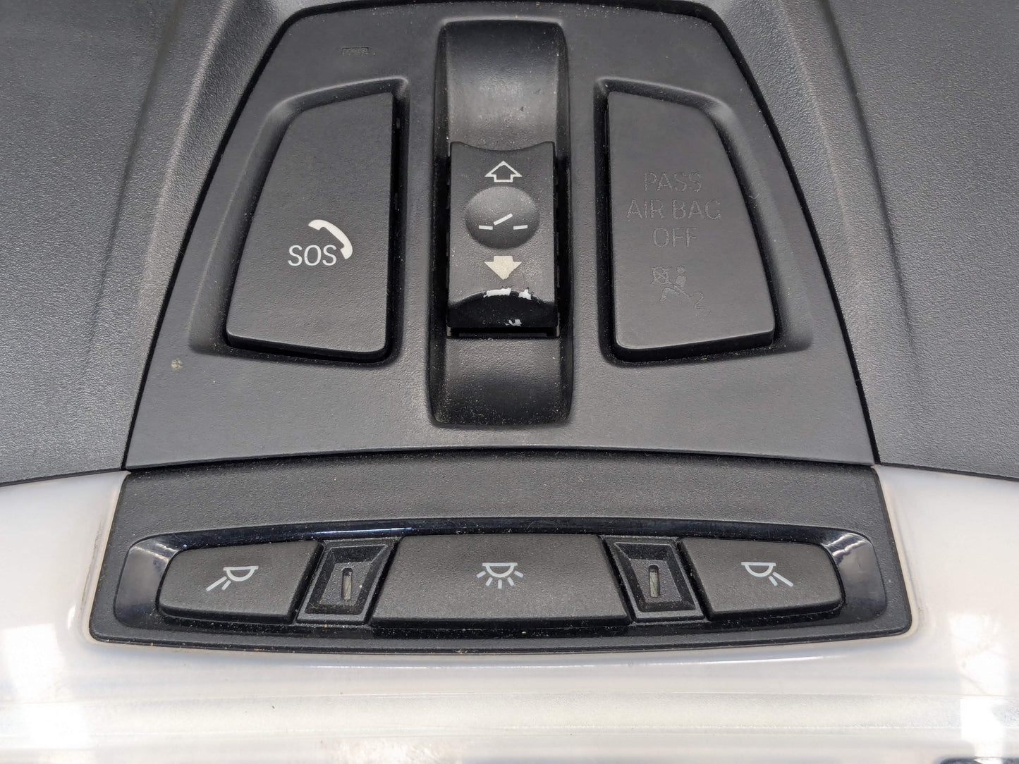 OEM BMW F15 F16 F39 F85 F86 X5 X6 Headliner Roof Console Dome Light Switch Black