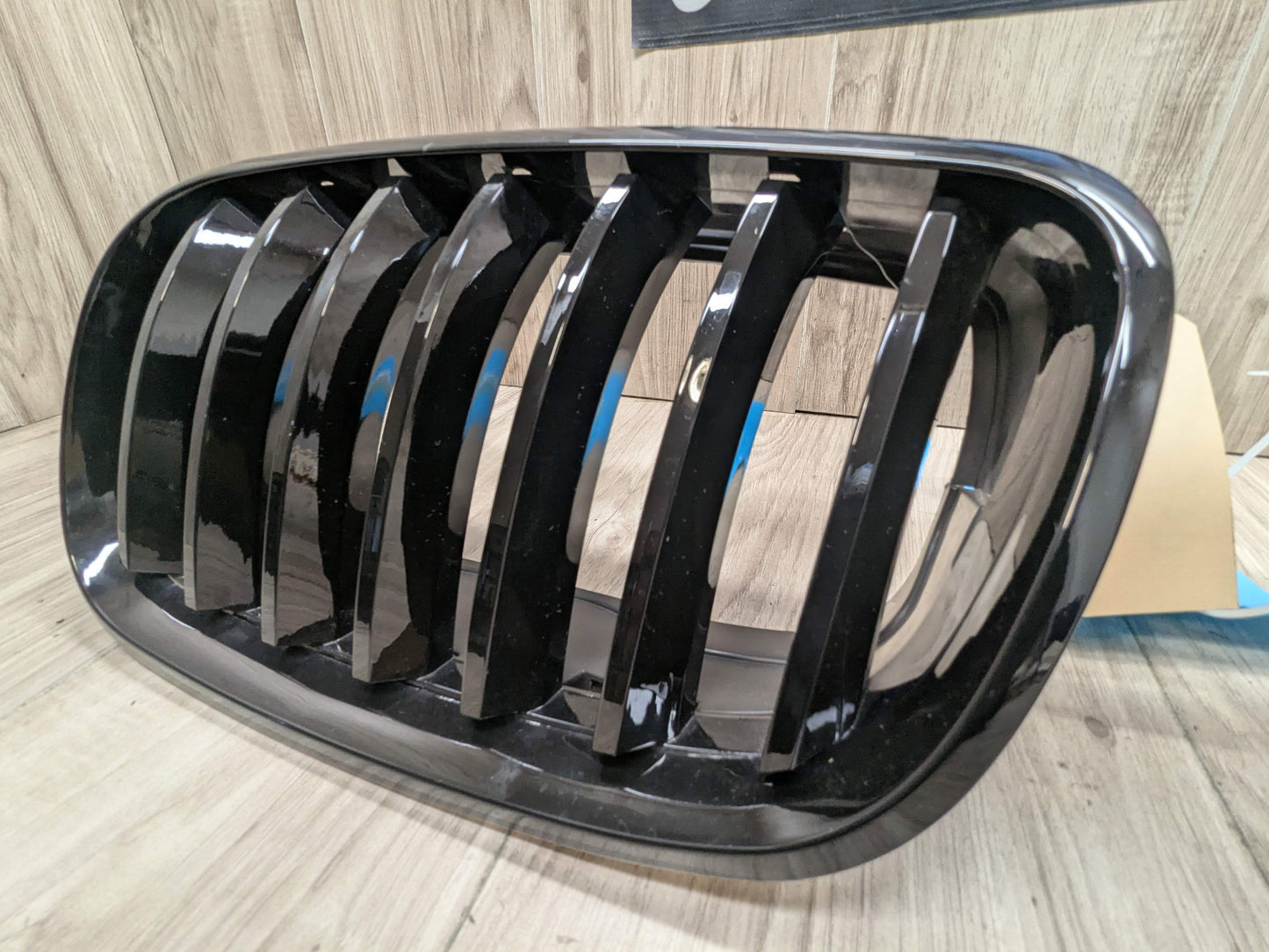 AFT BMW E70 E71 E72 X5 X6 Front Upper Kidney Grilles Complete Black PAIR
