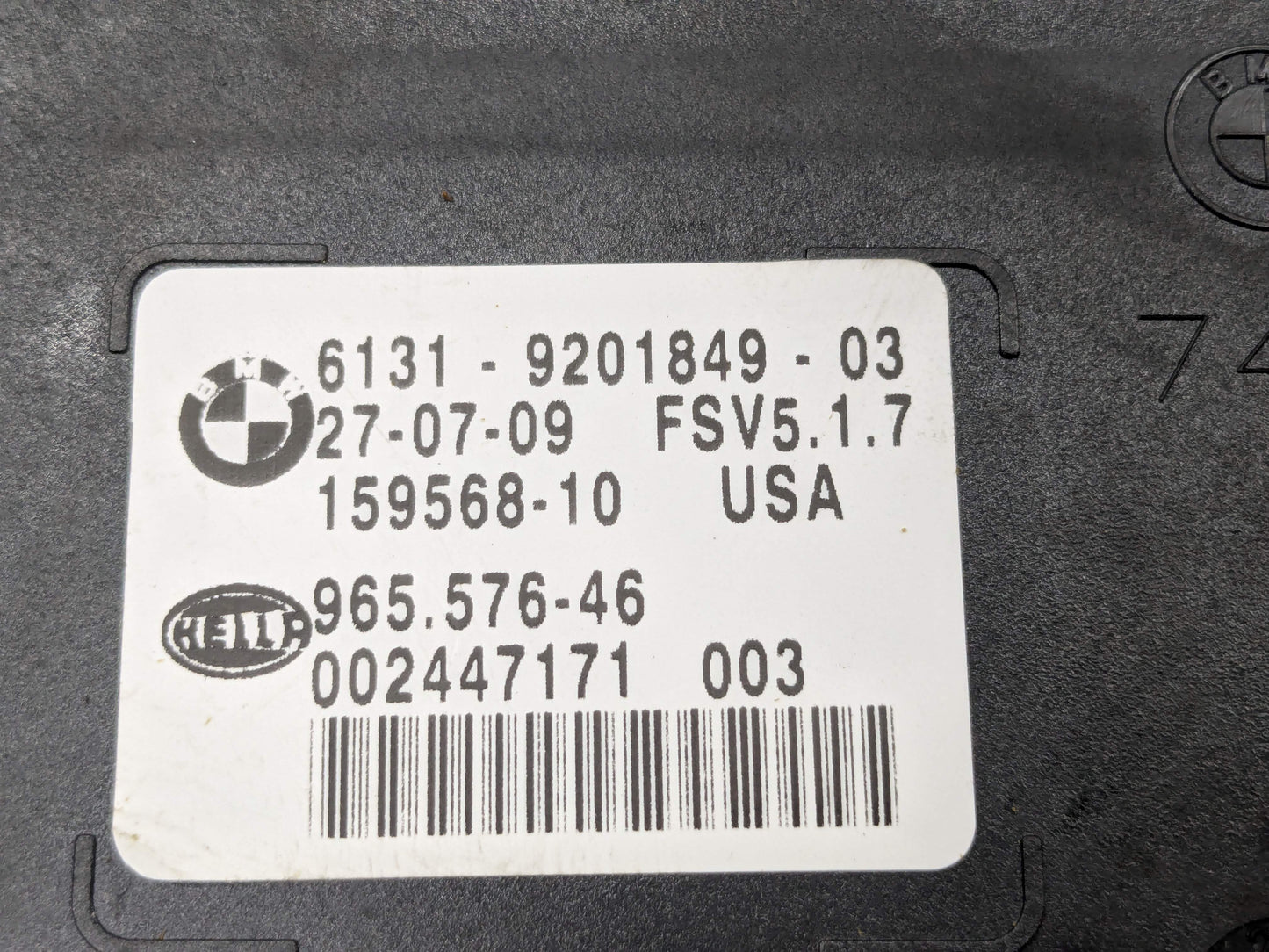 07-14 OEM BMW E70 E71 E72 X5 X6 Overhead Dome Light Reading Lamp GRAY