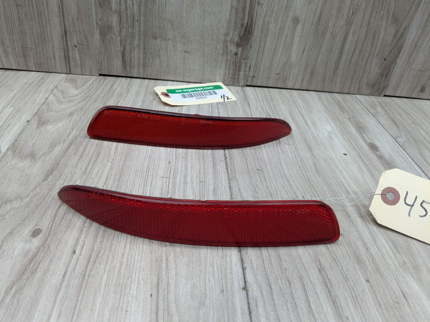 07-13 OEM BMW E70 X5 Rear Left Right Bumper Reflector Marker PAIR