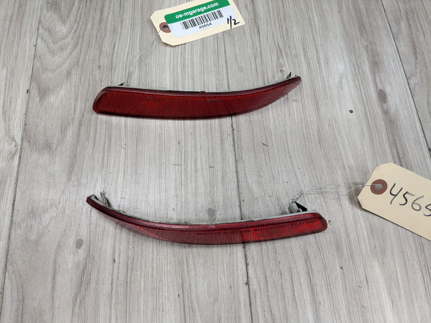 07-13 OEM BMW E70 X5 Rear Left Right Bumper Reflector Marker PAIR