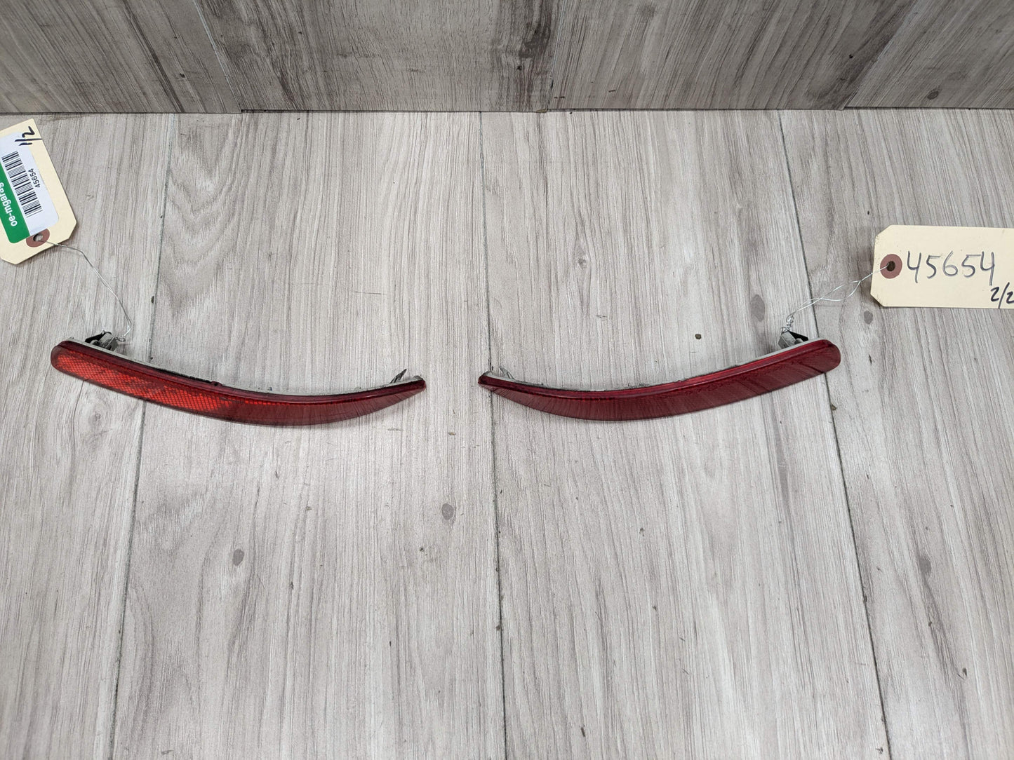 07-13 OEM BMW E70 X5 Rear Left Right Bumper Reflector Marker PAIR