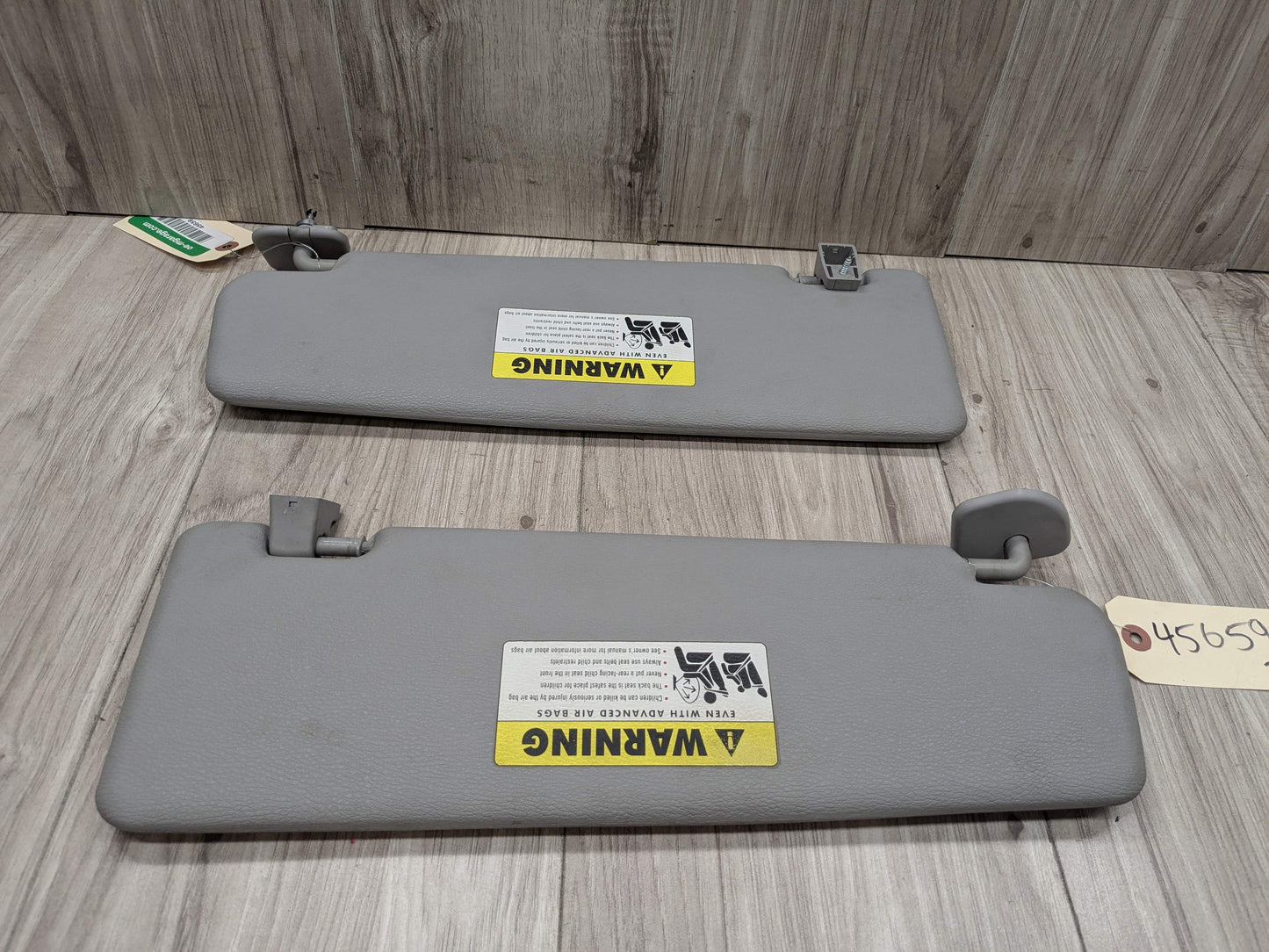 07-13 OEM BMW E70 X5 Front Left Right Interior Sun Visor GRAY/VINYL SET