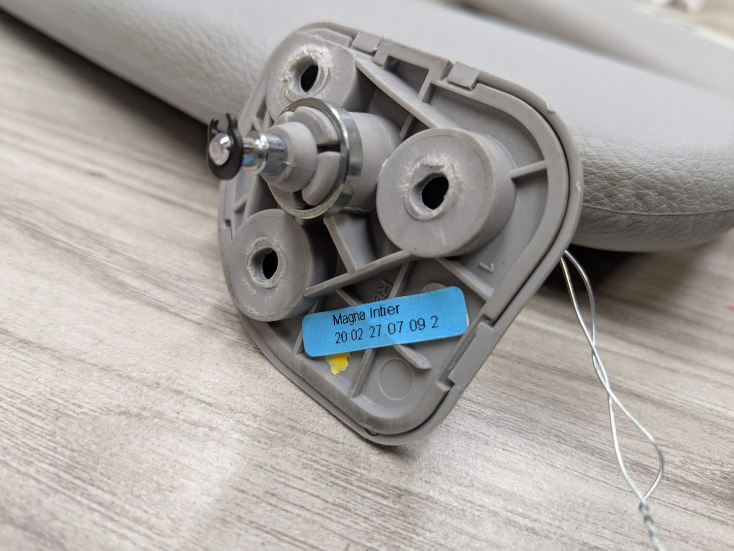 07-13 OEM BMW E70 X5 Front Left Right Interior Sun Visor GRAY/VINYL SET