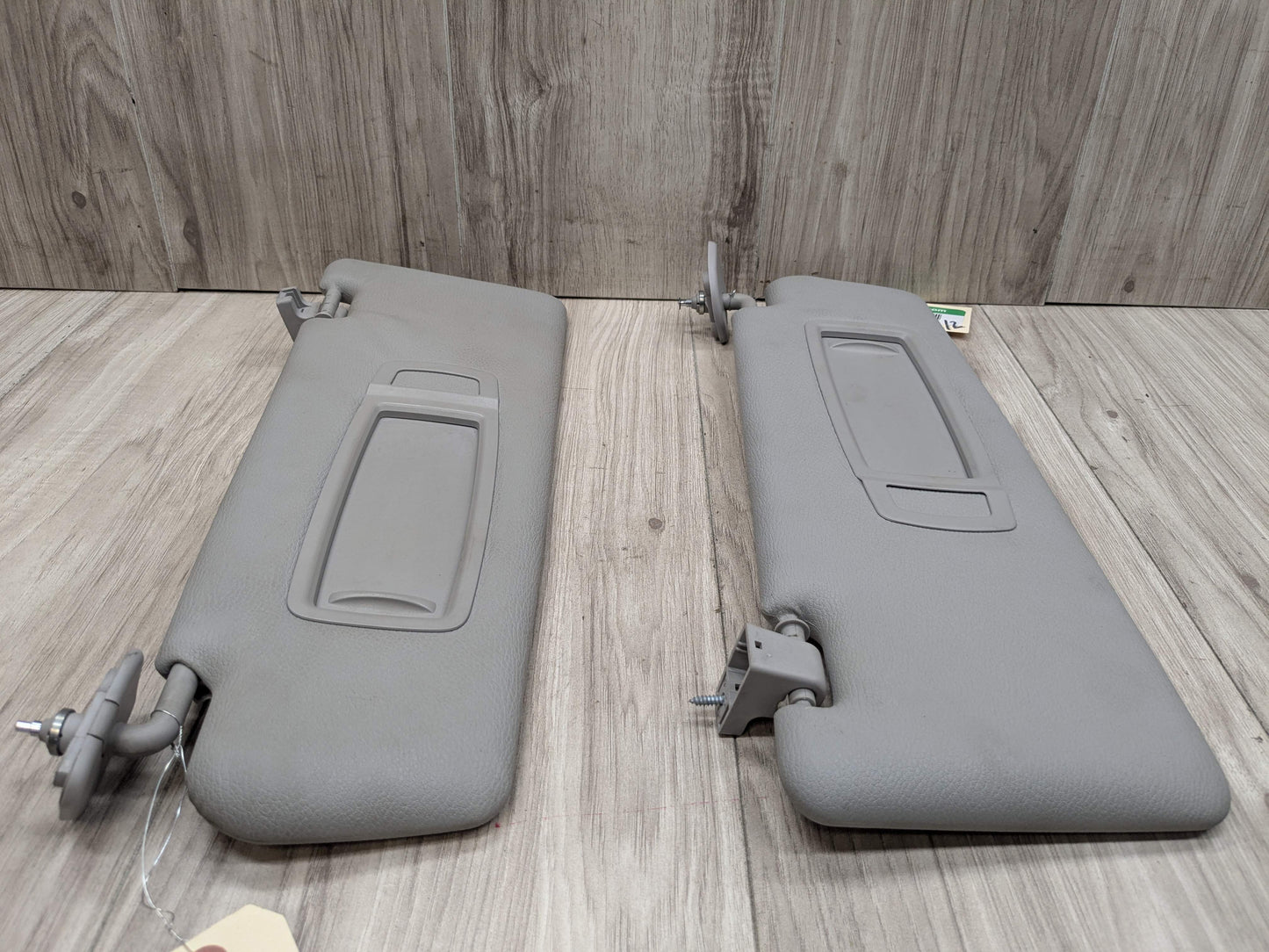 07-13 OEM BMW E70 X5 Front Left Right Interior Sun Visor GRAY/VINYL SET