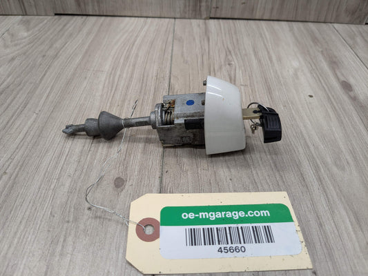 07-13 OEM BMW E70 X5 Front Left Driver Door Lock Cylinder w/ Key White 300