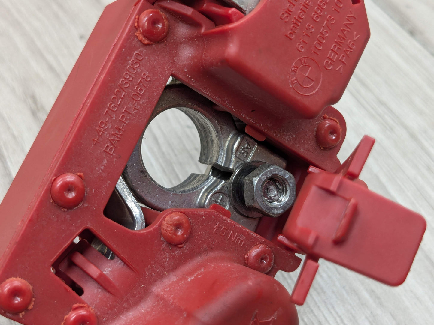 7-13 OEM BMW E70 E71 X5 X6 Battery Plus Pole Terminal Positive Red Cable