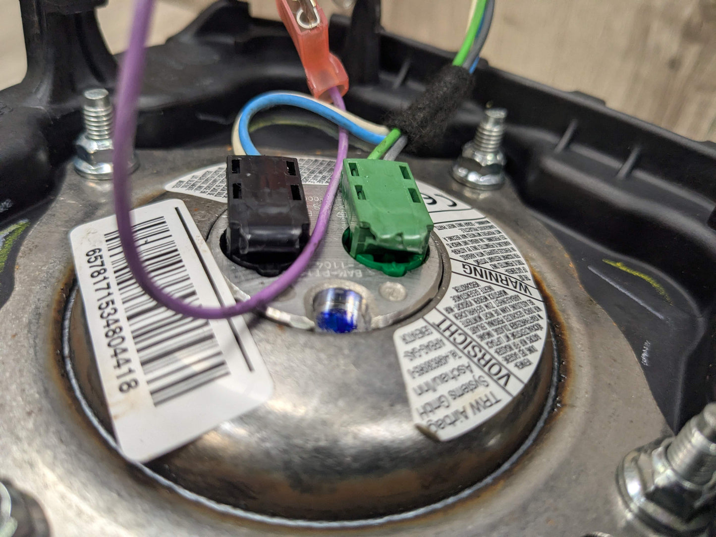 *OEM BMW E70 E71 X5 X6 Front Driver Steering Wheel Airbag Air Bag Black