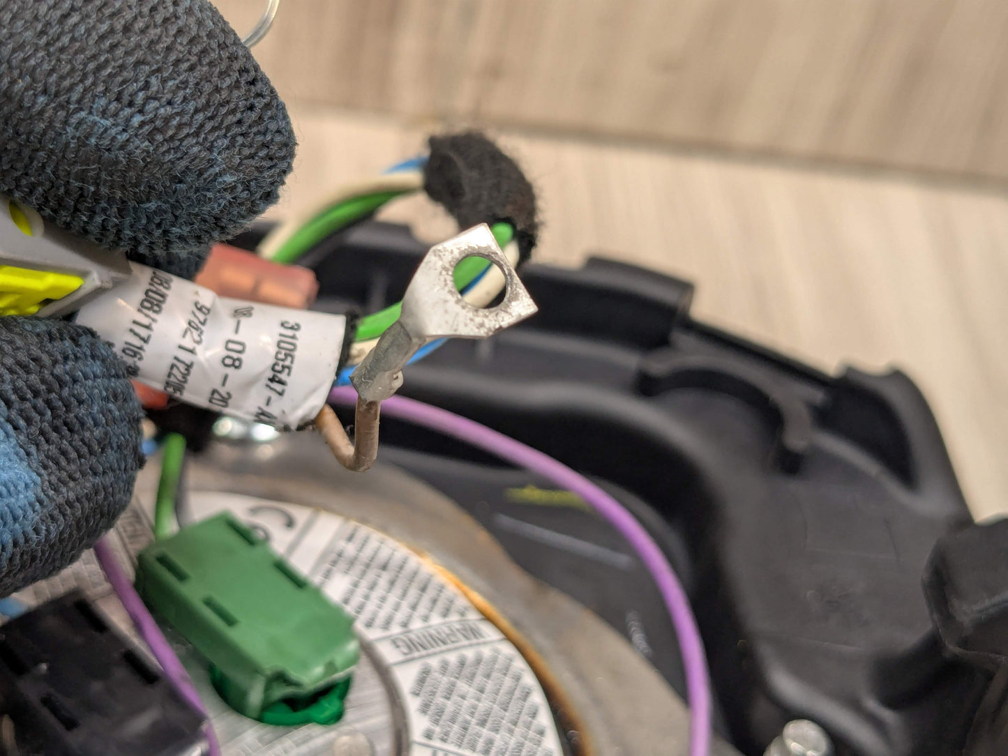 *OEM BMW E70 E71 X5 X6 Front Driver Steering Wheel Airbag Air Bag Black