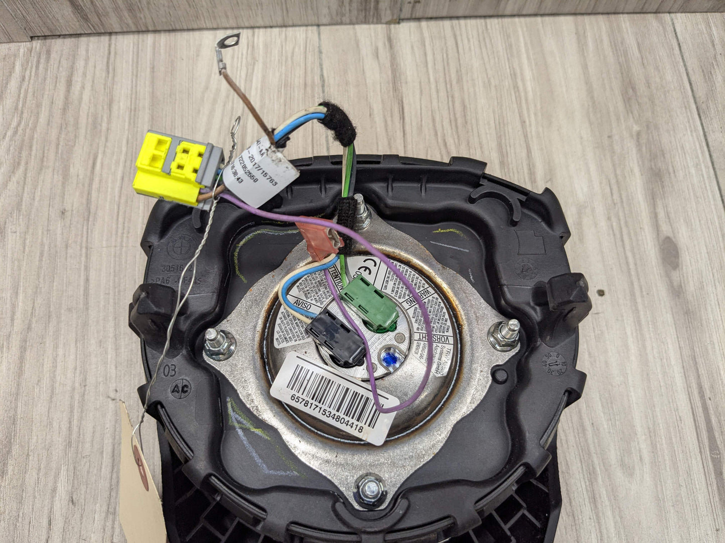 *OEM BMW E70 E71 X5 X6 Front Driver Steering Wheel Airbag Air Bag Black