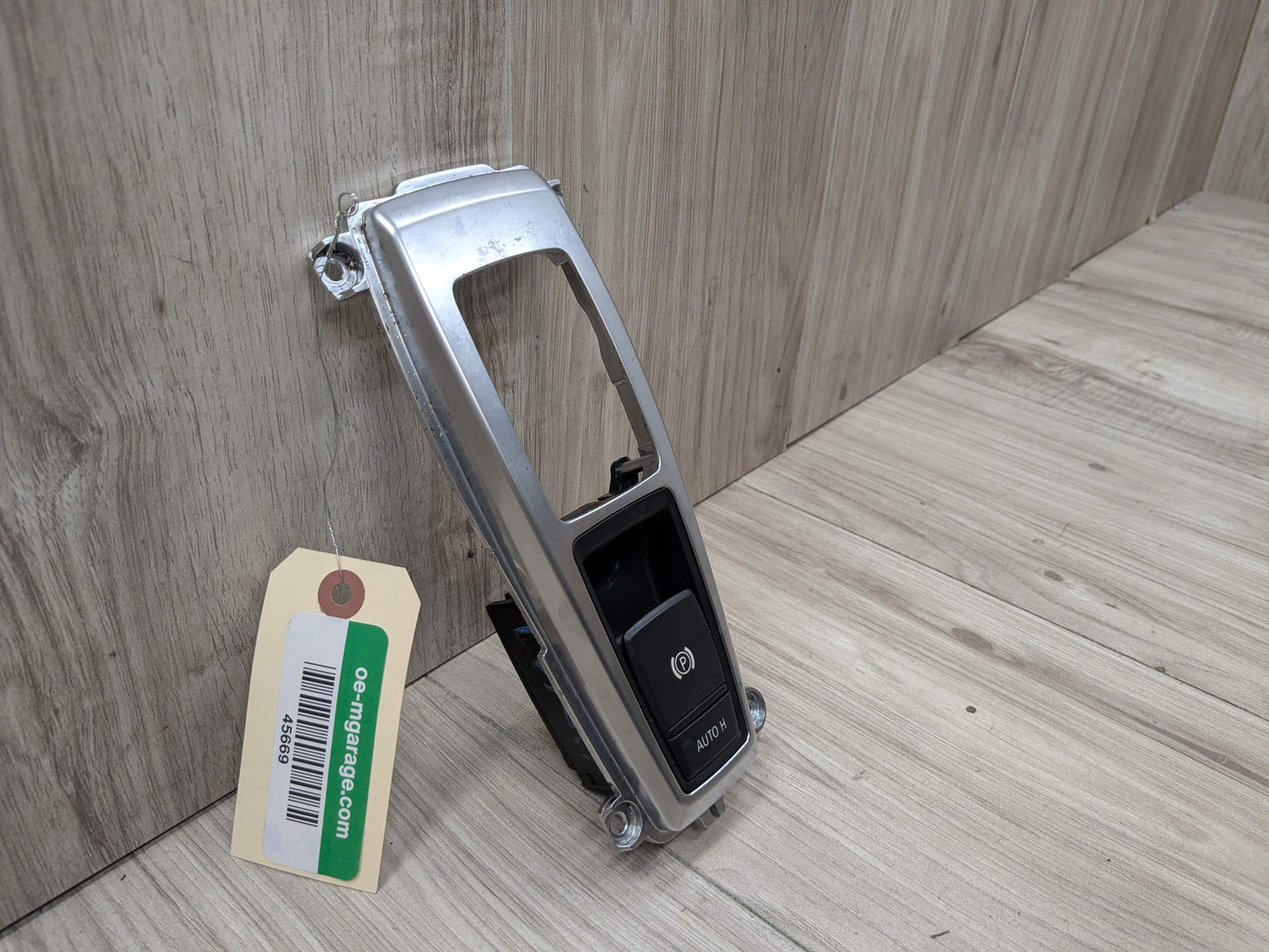 07-14 OEM BMW E70 E71 X5 X6 M Parking Brake Auto Hold Switch w/ Trim Panel