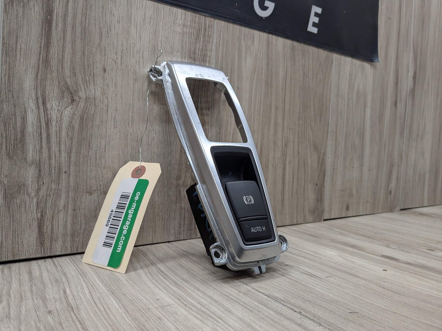 07-14 OEM BMW E70 E71 X5 X6 M Parking Brake Auto Hold Switch w/ Trim Panel