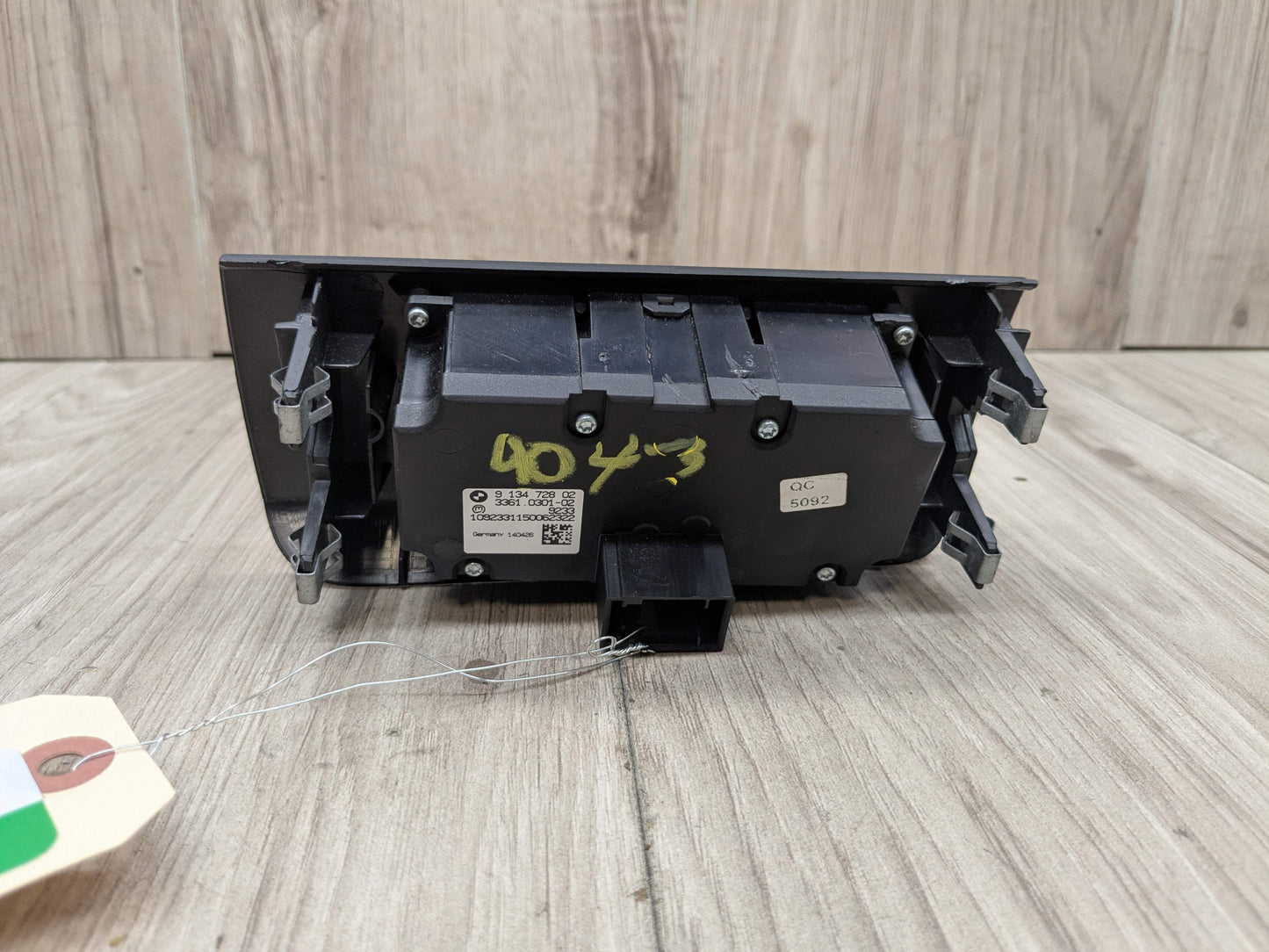 06-13 OEM BMW E70 E71 X5 X6 Headlight Switch Control Panel Light Module BLACK