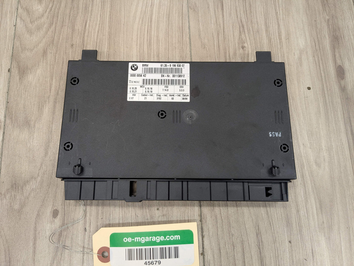 07-10 OEM BMW E70 E71 X5 X6 X5M Front Left or Right Seat Memory Control Module