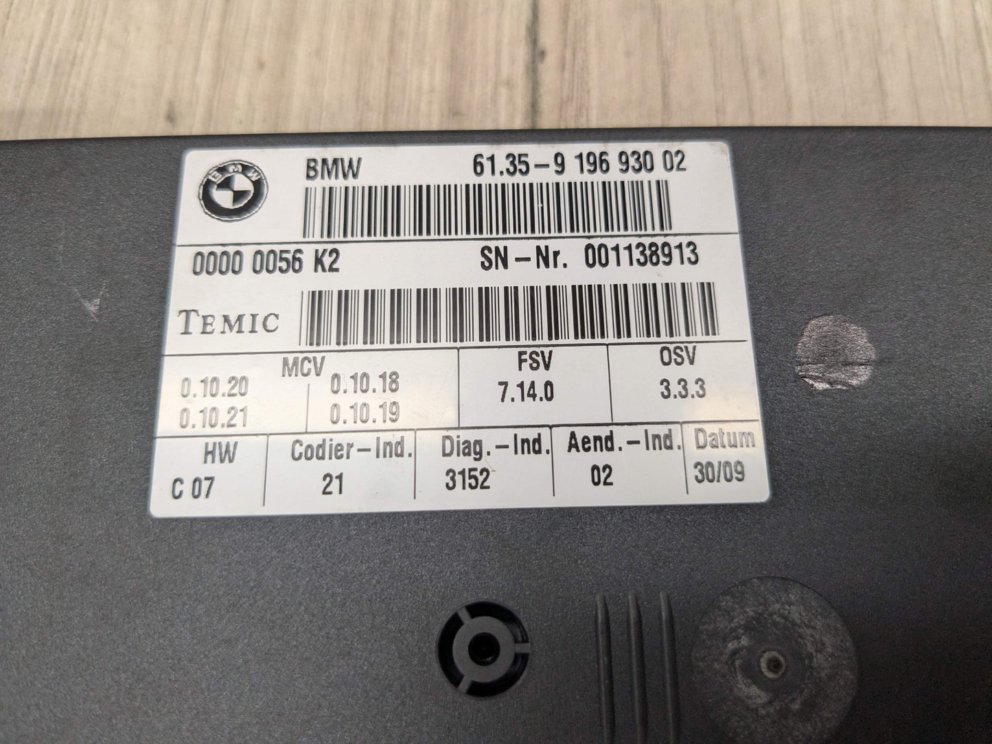 07-10 OEM BMW E70 E71 X5 X6 X5M Front Left or Right Seat Memory Control Module