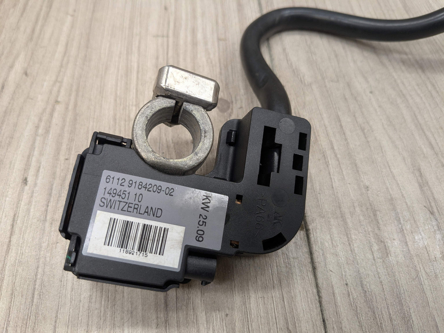 07-13 OEM BMW E70 E71 X5 X6 X5M X6M Rear Trunk Negative Battery Ground Cable