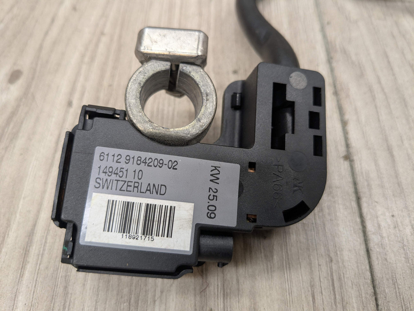 07-13 OEM BMW E70 E71 X5 X6 X5M X6M Rear Trunk Negative Battery Ground Cable