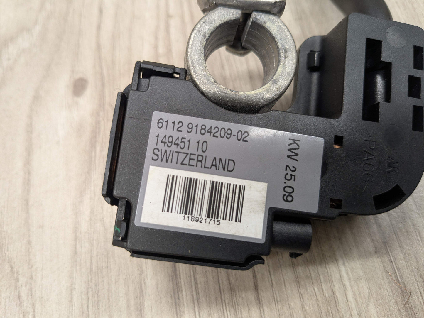 07-13 OEM BMW E70 E71 X5 X6 X5M X6M Rear Trunk Negative Battery Ground Cable