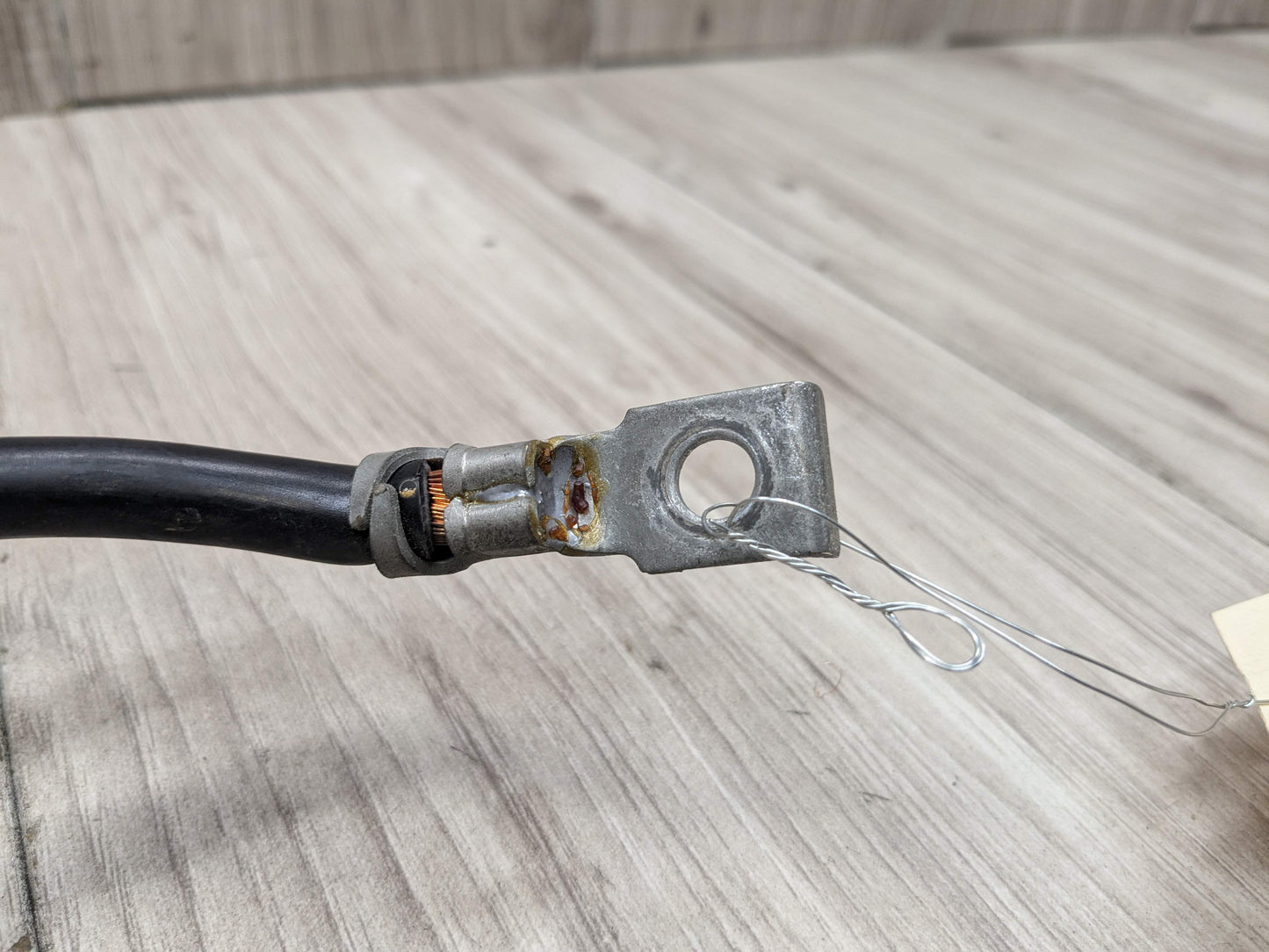 07-13 OEM BMW E70 E71 X5 X6 X5M X6M Rear Trunk Negative Battery Ground Cable