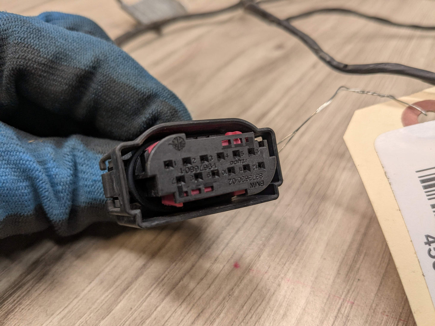 07-13 OEM BMW E70 X5 Front Bumper PDC Sensor Parking Wiring Wire Harness