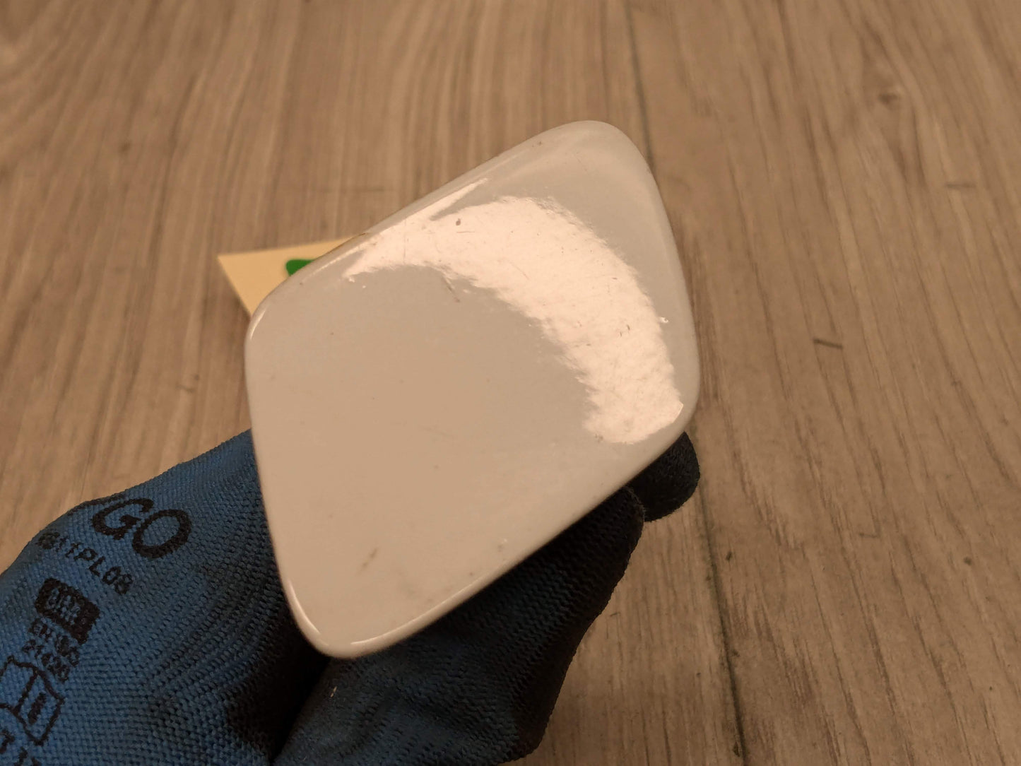 07-13 OEM BMW E70 X5 Front Left Driver Bumper Headlight Washer Cap Cover White