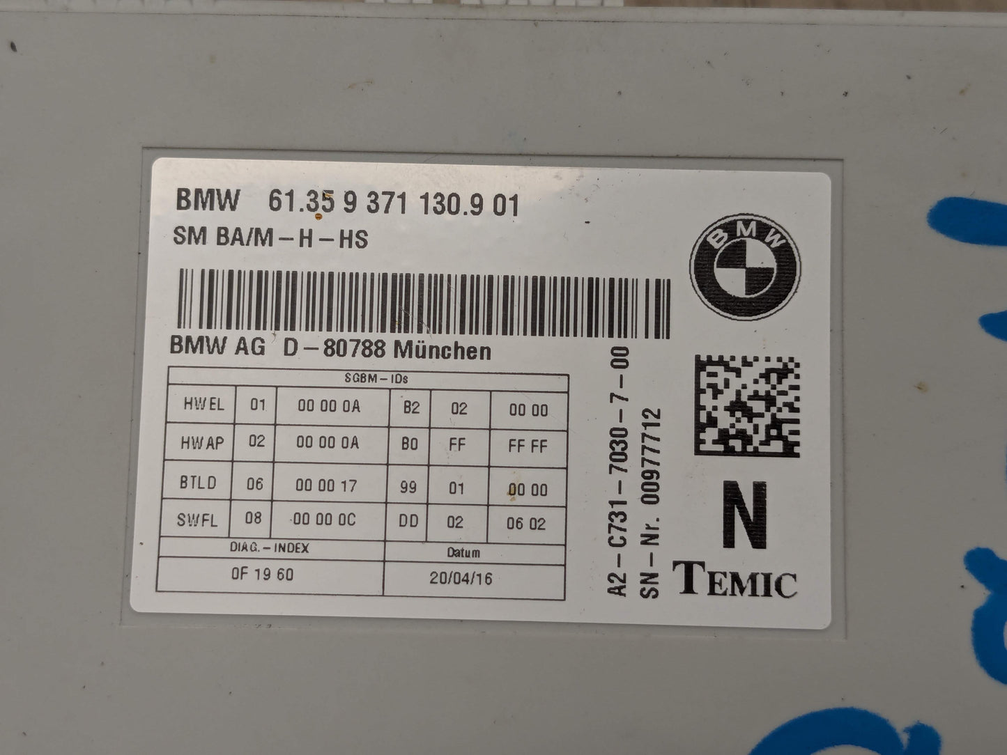 OEM BMW F15 F22 F30 F32 F36 F80 F82 M3 M4 Front Left Right Seat Control Module