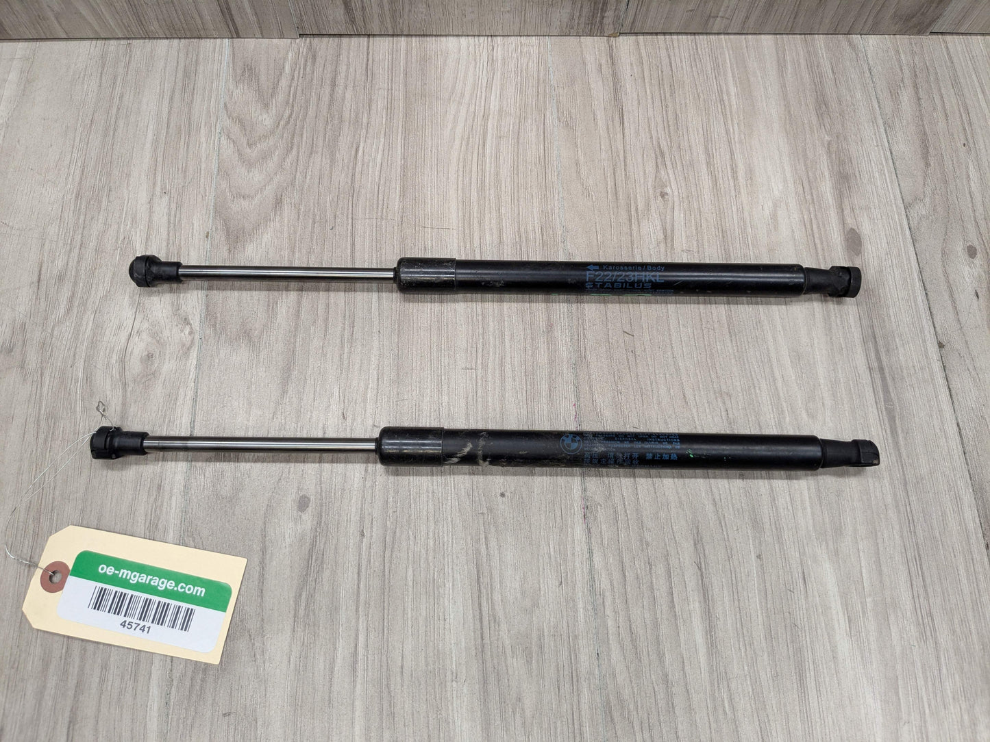 14-20 OEM BMW F22 F23 F87 M2 Rear Left Right Trunk Lid Spring Strut Shocks SET