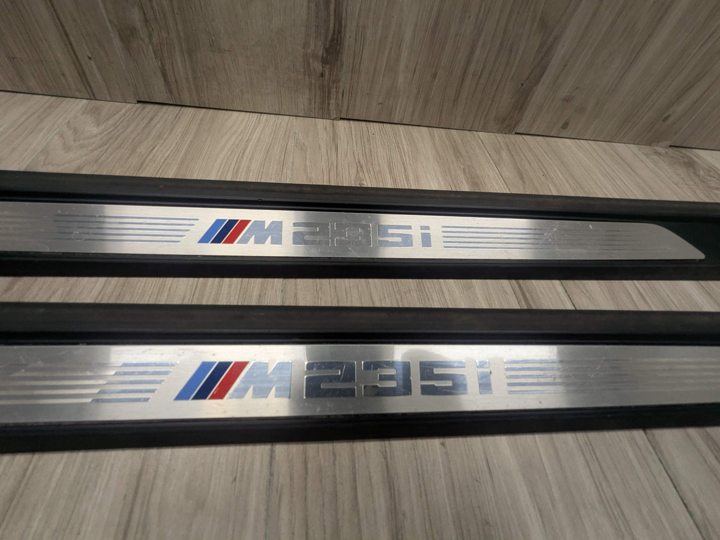 16-20 OEM BMW F22 F87 M2 Front Left Right Door Sills Scuff Plate Trim M SPORT