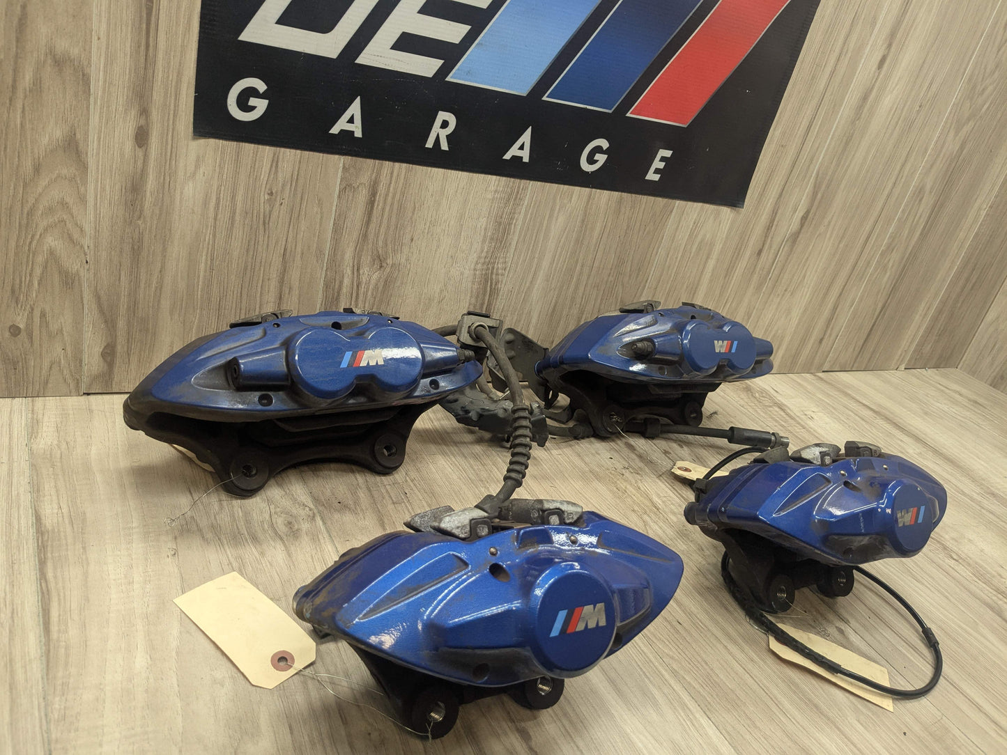 14-20 OEM BMW F22 F23 M235 M240 Front Rear Brake Calipers Brembo SET Blue