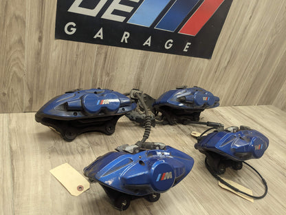 14-20 OEM BMW F22 F23 M235 M240 Front Rear Brake Calipers Brembo SET Blue