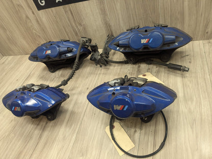 14-20 OEM BMW F22 F23 M235 M240 Front Rear Brake Calipers Brembo SET Blue