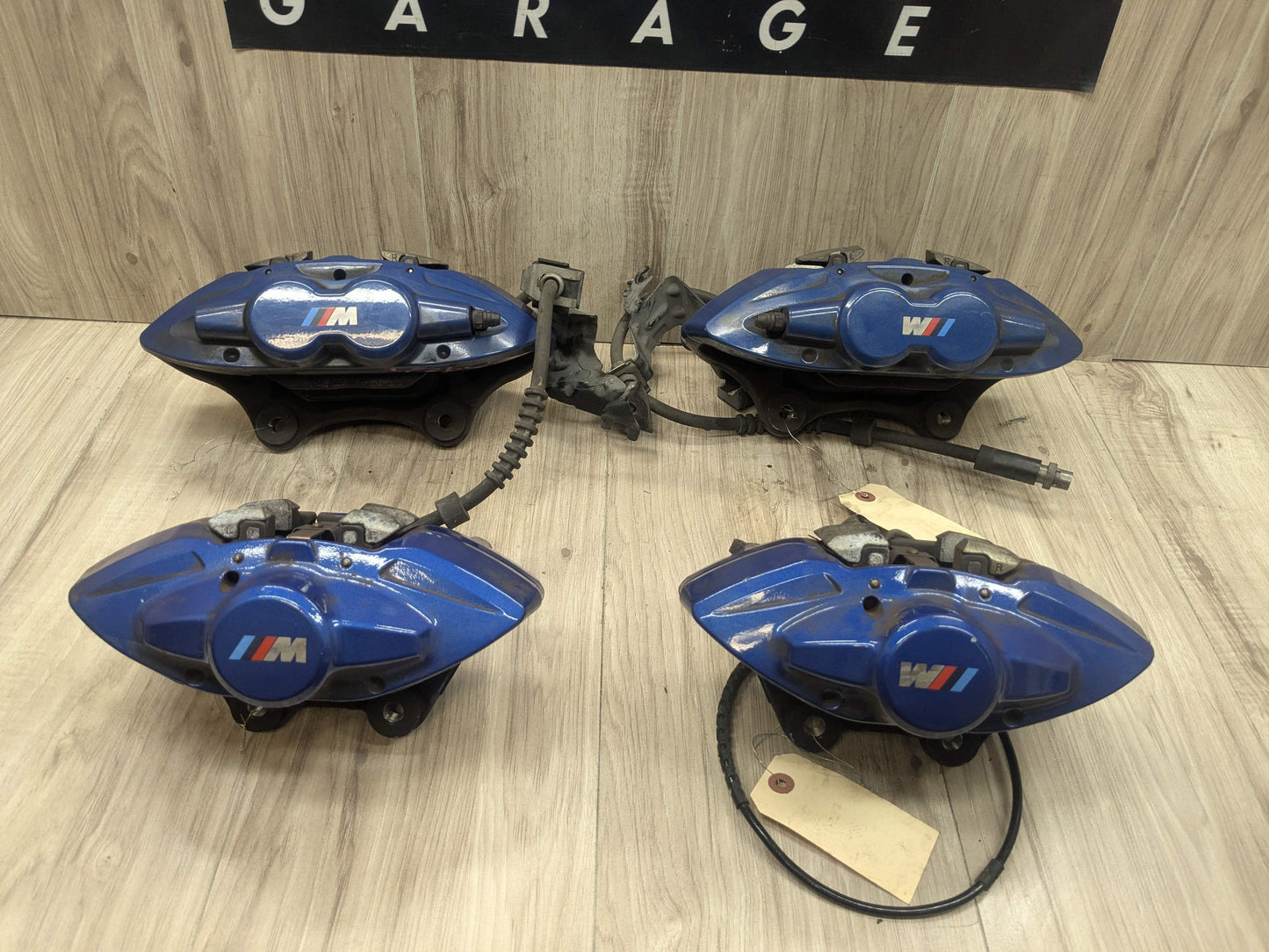 14-20 OEM BMW F22 F23 M235 M240 Front Rear Brake Calipers Brembo SET Blue