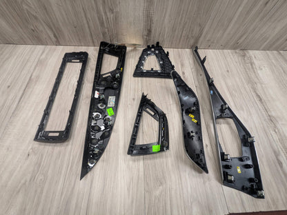 14-17 OEM BMW F22 228 M235 Central Console Dash Doors Aluminum Interior Trim SET