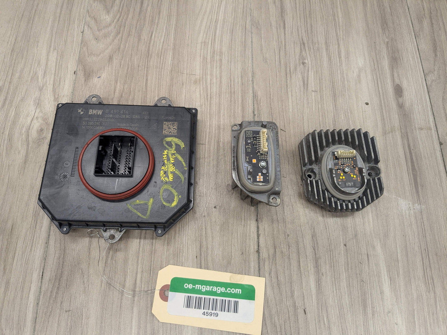 17-20 OEM BMW F90 G30 M550 M5 Left Driver Adaptive Headlight Ballast Module SET