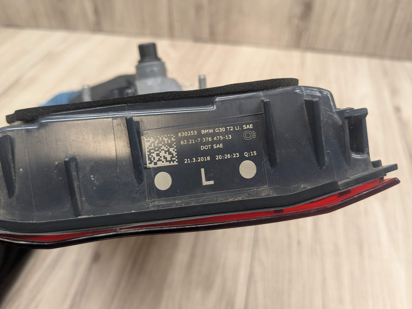 17-20 OEM BMW F90 G30 530 540 M550 M5 Rear Left Driver Inner Trunk Tail Light