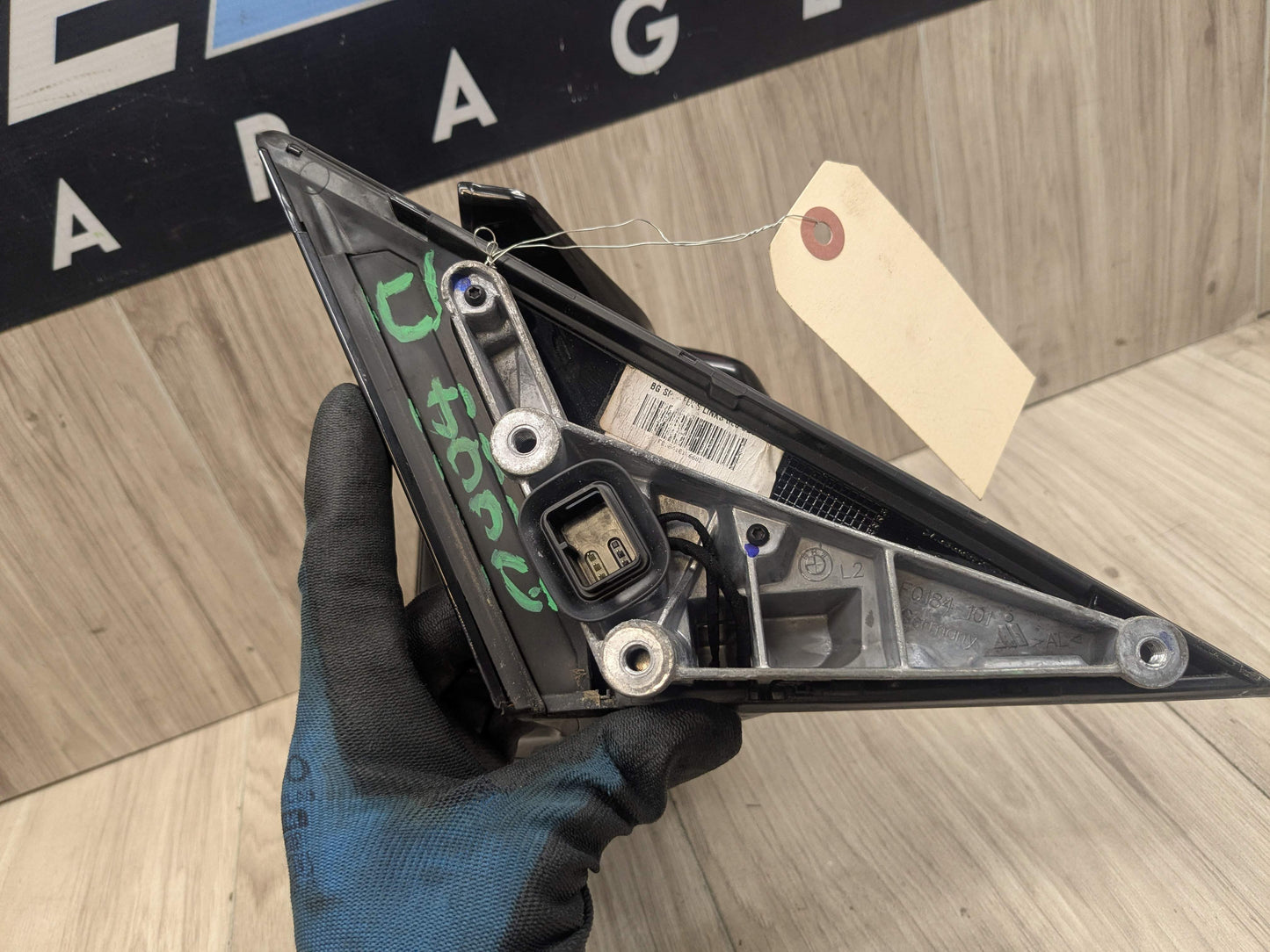 17-23 OEM BMW G30 530 540 M550 Left Driver Side Mirror Blind Spot SHADOW GLOSS