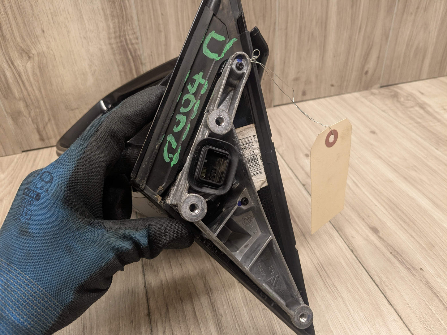 17-23 OEM BMW G30 530 540 M550 Left Driver Side Mirror Blind Spot SHADOW GLOSS