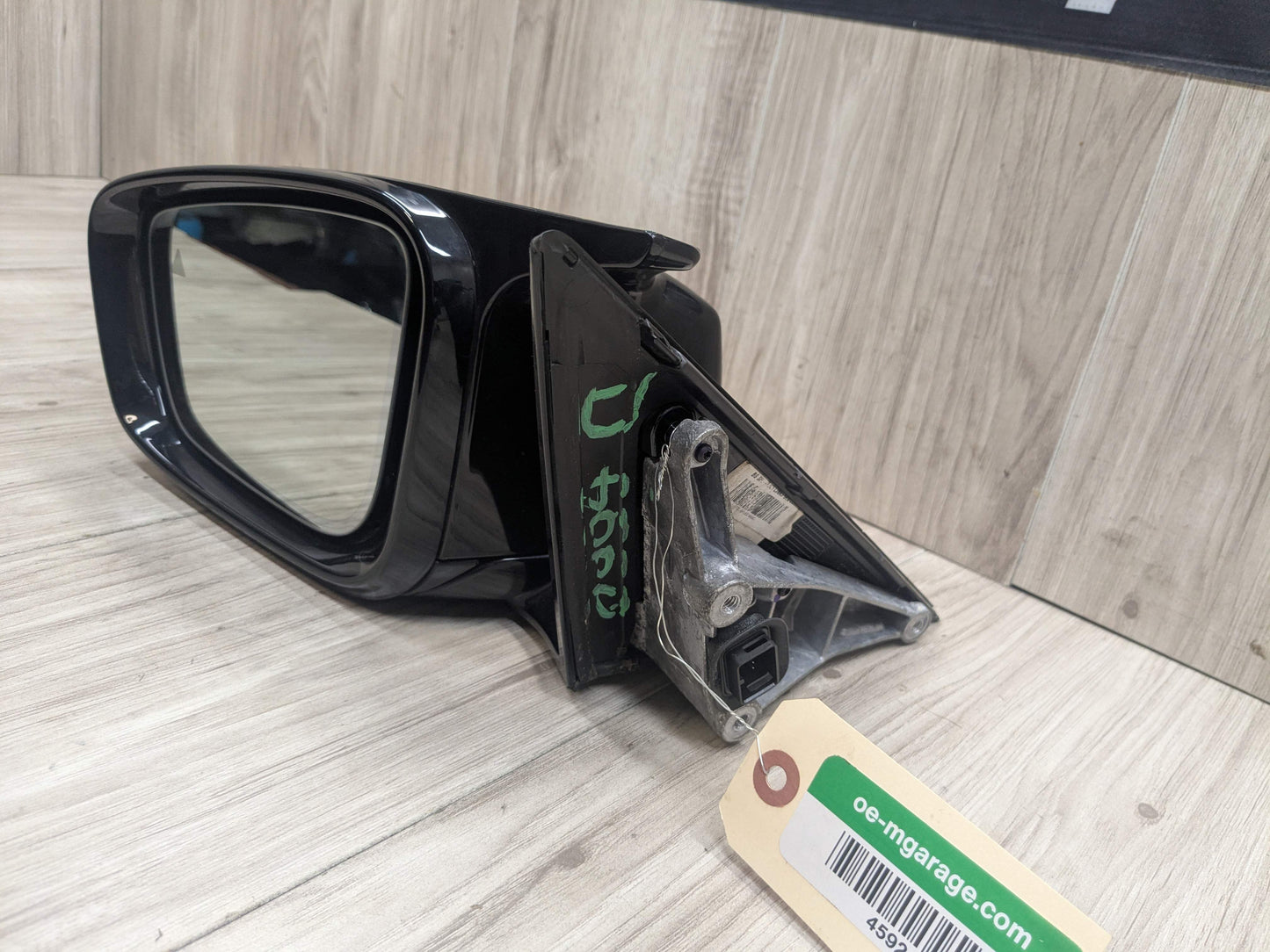 17-23 OEM BMW G30 530 540 M550 Left Driver Side Mirror Blind Spot SHADOW GLOSS