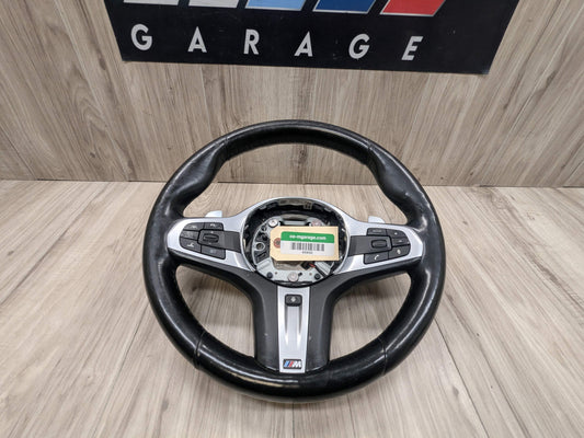 *OEM BMW G05 G07 G12 G16 G30 M SPORT Leather Steering Wheel w/ Shifters HEATED