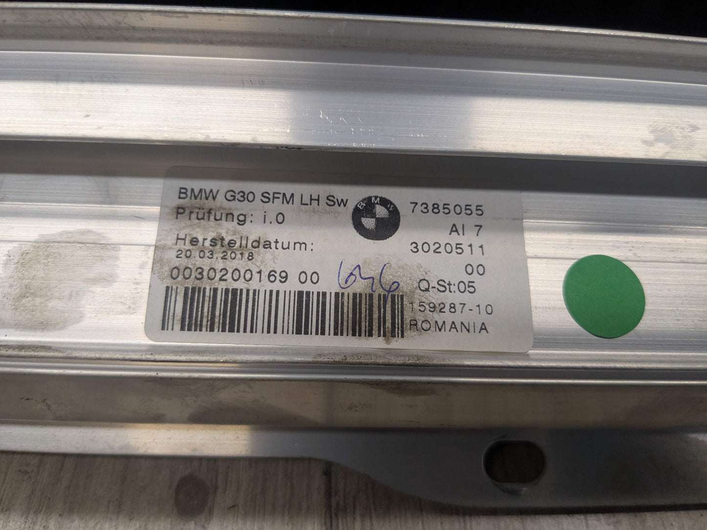 OEM BMW F90 G30 530 540 M550 M5 Rear Left Driver Window Roller Sun Shade Blind