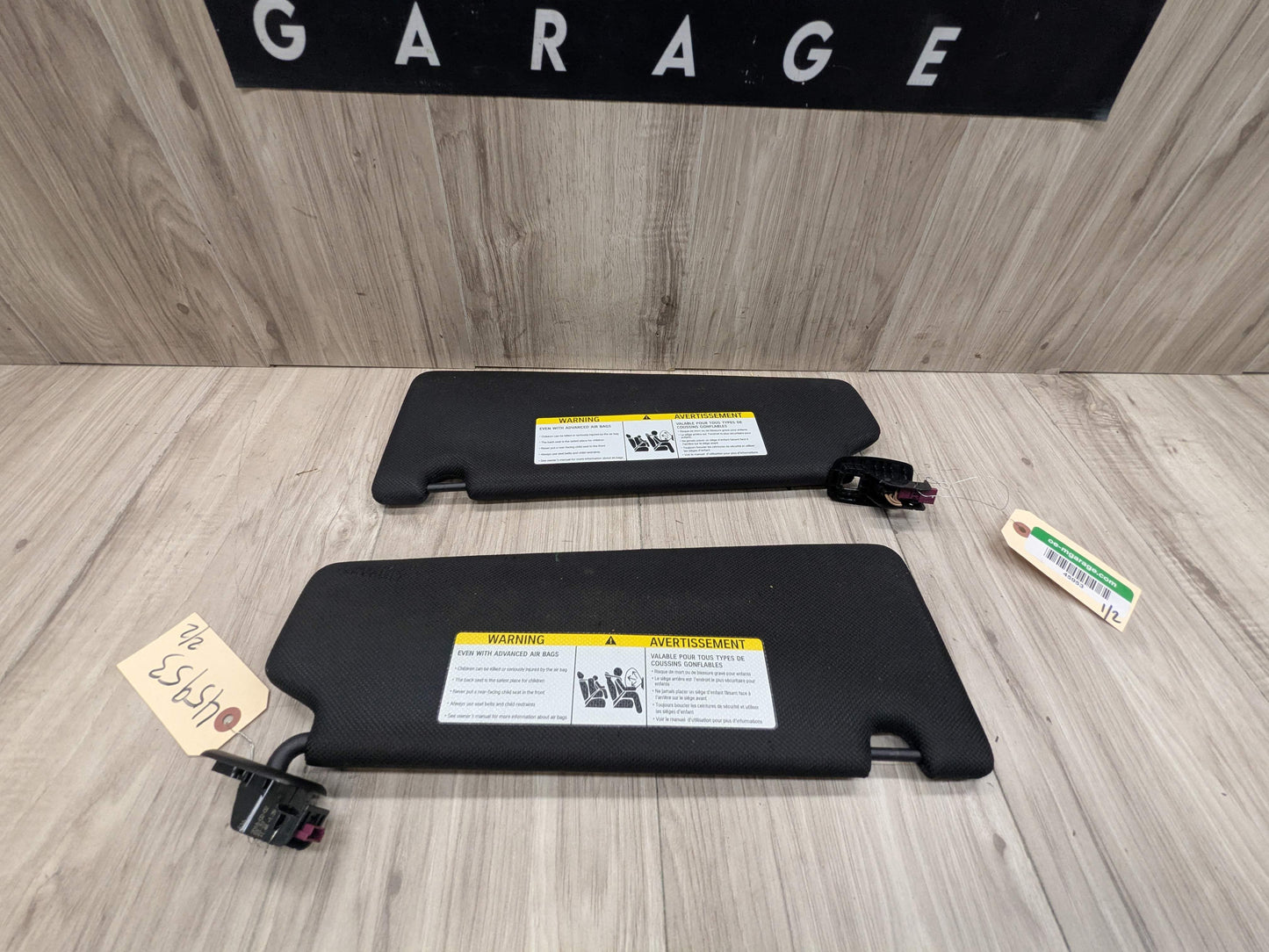 OEM BMW F90 G30 540 M550 M5 Left Right Driver Passenger SunVisor Shade SET Black