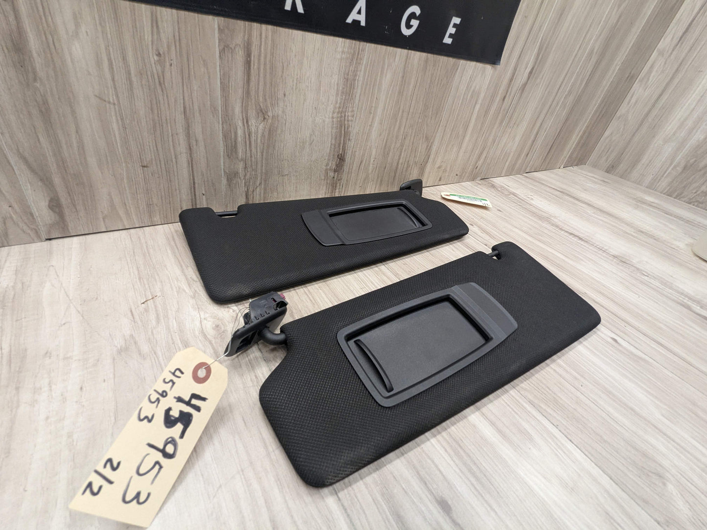 OEM BMW F90 G30 540 M550 M5 Left Right Driver Passenger SunVisor Shade SET Black